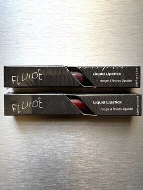FLUIDE Liquid Lipstick - Lot of 2! Rosemont & Candy Bar - Authentic - NIB